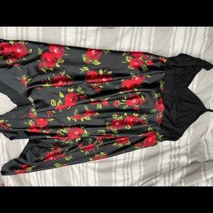 Torrid high low silk halter dress